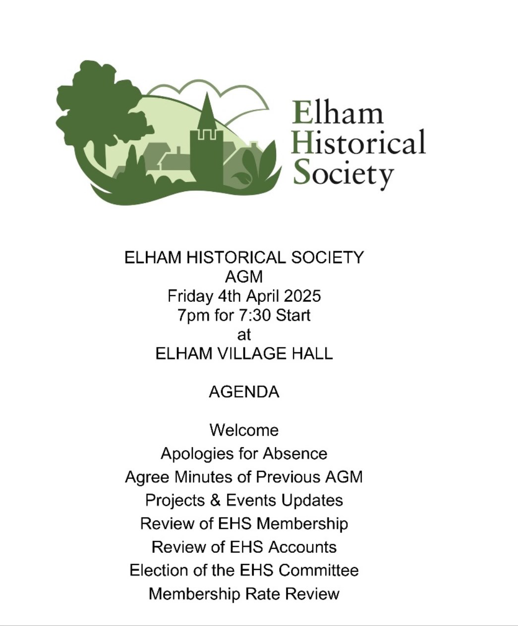 Elham Historical Society AGM
