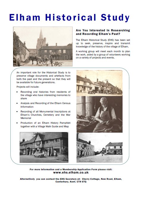 Elham Historical Study Poster